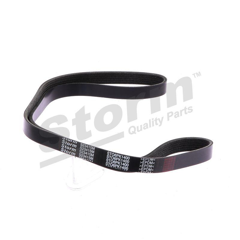Courroie trapézoïdale à nervures STORM QUALITY PARTS STO6PK1400