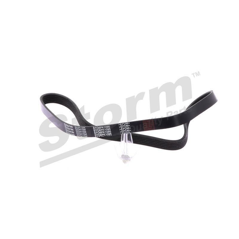 Courroie trapézoïdale à nervures STORM QUALITY PARTS STO6PK1095