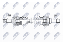 Arbre de transmission NTY NPW-BM-048