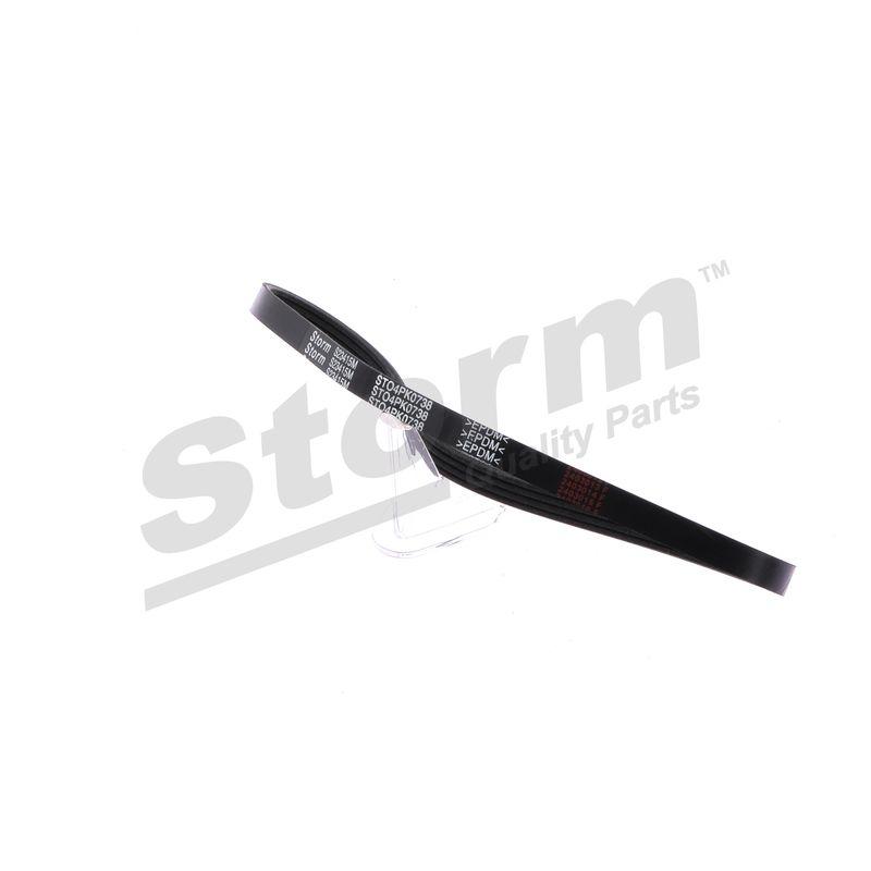 Courroie trapézoïdale à nervures STORM QUALITY PARTS STO4PK0738
