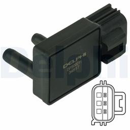 Capteur, pression des gaz échappement DELPHI DPS00011