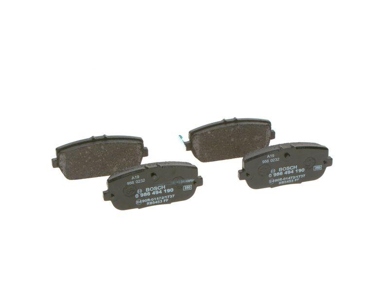 Kit de plaquettes de frein, frein à disque BOSCH 0 986 494 190