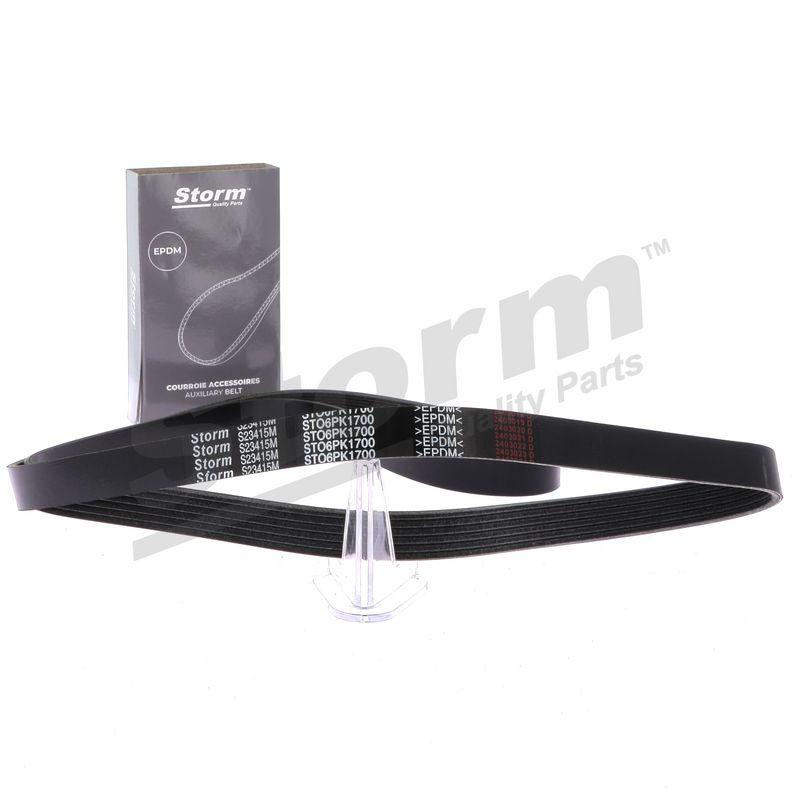 Courroie trapézoïdale à nervures STORM QUALITY PARTS STO6PK1700