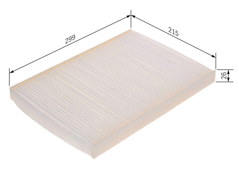 Filtre, air de l'habitacle BOSCH 1987435112