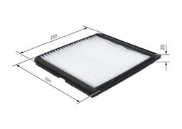 Filtre, air de l'habitacle BOSCH 1987432119