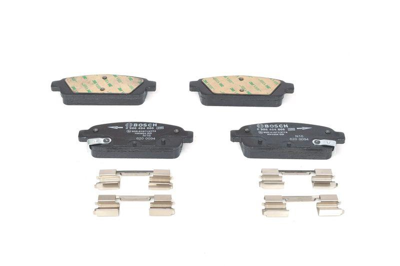 Kit de plaquettes de frein, frein à disque BOSCH 0 986 494 666