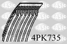 Courroie trapézoïdale à nervures SASIC 4PK735