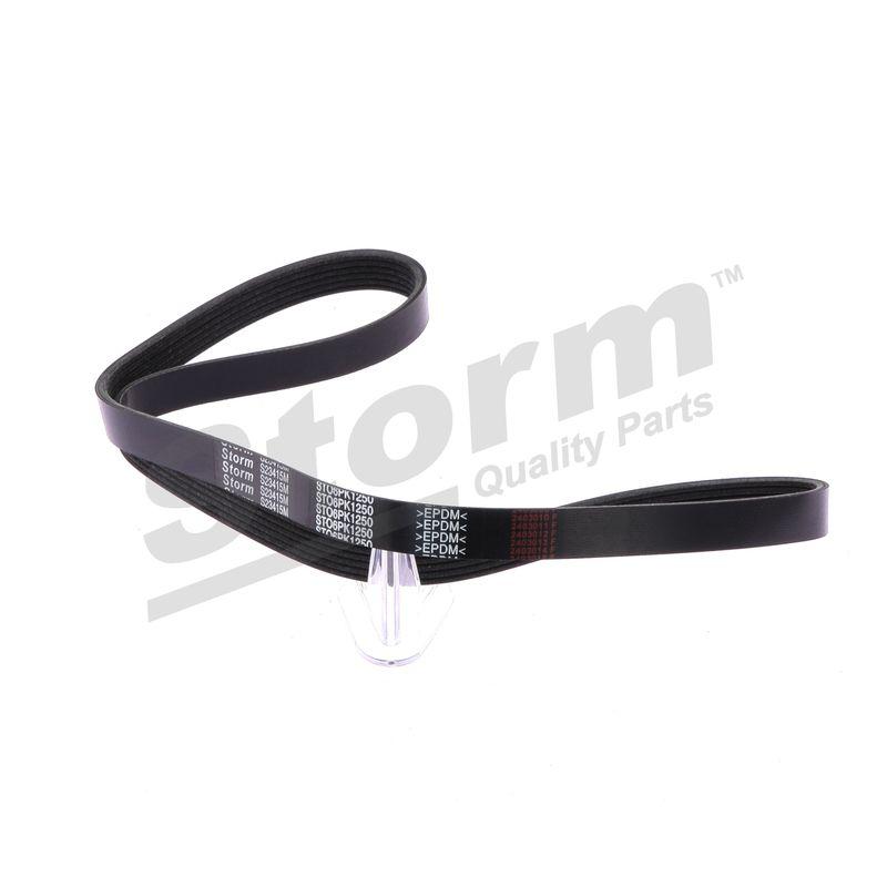 Courroie trapézoïdale à nervures STORM QUALITY PARTS STO6PK1250