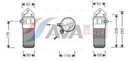 Filtre déshydratant, climatisation AVA QUALITY COOLING AID004