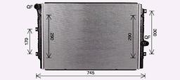 Radiateur, refroidissement du moteur AVA QUALITY COOLING VN2414