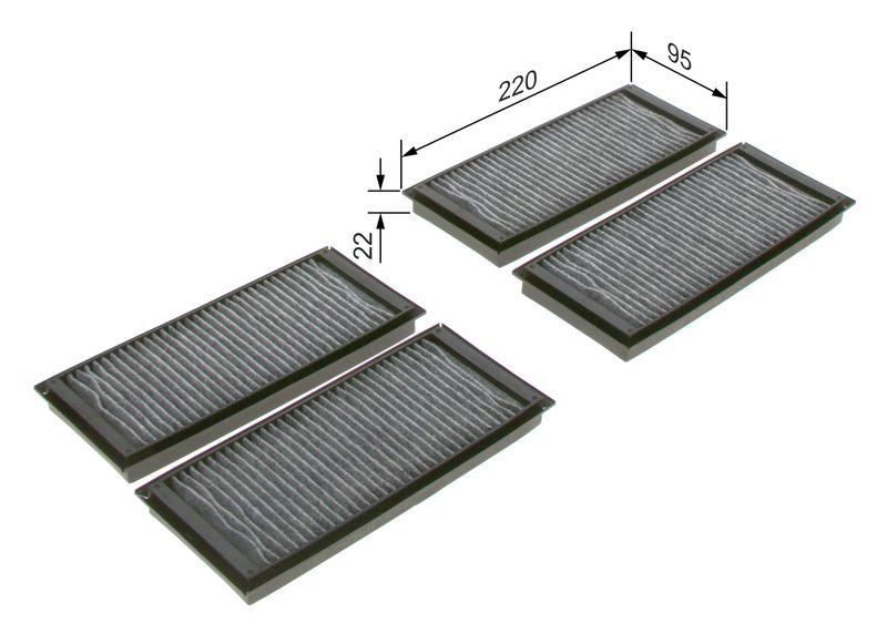 Filtre, air de l'habitacle BOSCH 1 987 435 587