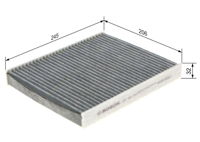Filtre, air de l'habitacle BOSCH 1 987 432 315