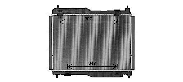 Radiateur, refroidissement du moteur AVA QUALITY COOLING FD2681
