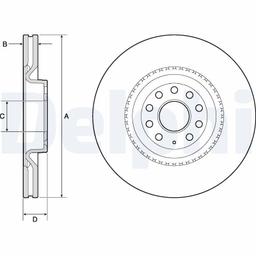 Disque de frein DELPHI BG9952
