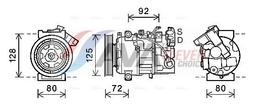Compresseur, climatisation AVA QUALITY COOLING RTAK489