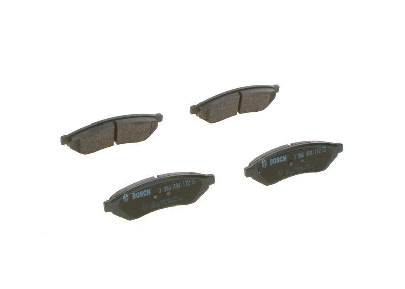Kit de plaquettes de frein, frein à disque BOSCH 0 986 494 172