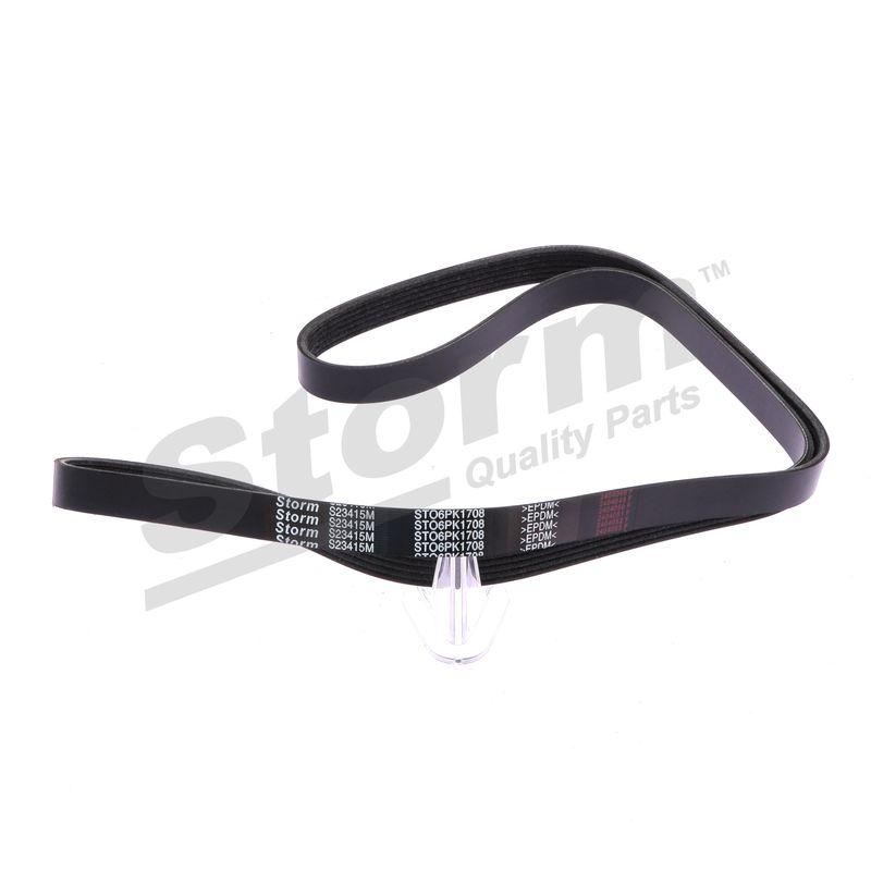 Courroie trapézoïdale à nervures STORM QUALITY PARTS STO6PK1708