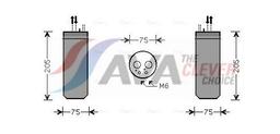 Filtre déshydratant, climatisation AVA QUALITY COOLING AID210