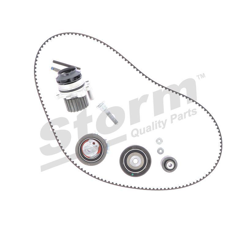 Pompe à eau + kit de courroie crantée STORM QUALITY PARTS 5550732KP