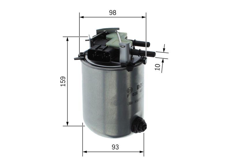 Filtre à carburant BOSCH F 026 402 288