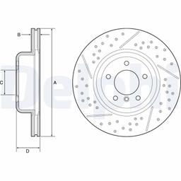 Disque de frein DELPHI BG9235C