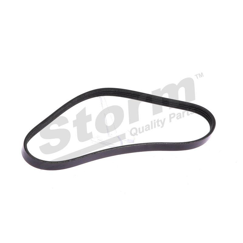 Courroie trapézoïdale à nervures STORM QUALITY PARTS STO4PK0698