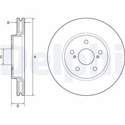 Disque de frein DELPHI BG4952C