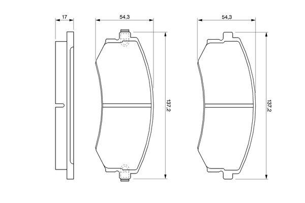 Kit de plaquettes de frein, frein à disque BOSCH 0986424215