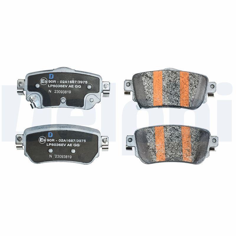 Kit de plaquettes de frein, frein à disque DELPHI LP5036EV