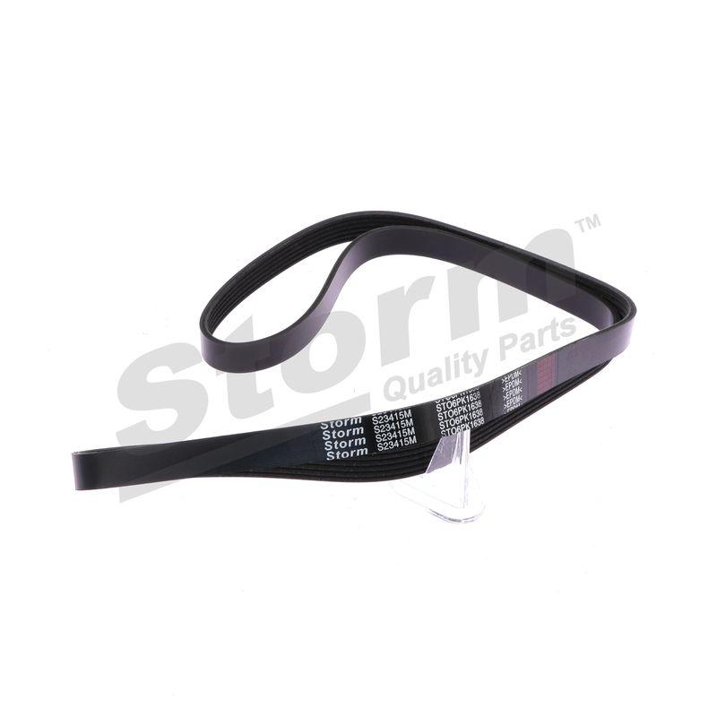 Courroie trapézoïdale à nervures STORM QUALITY PARTS STO6PK1638