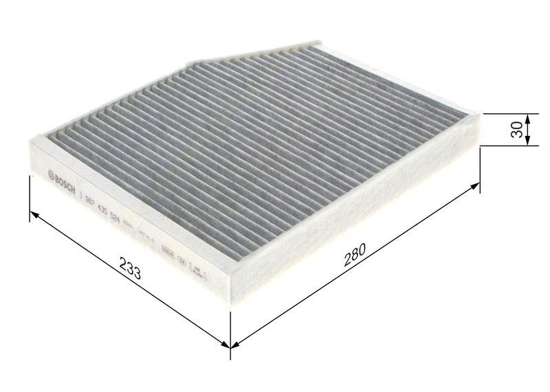 Filtre, air de l'habitacle BOSCH 1987435524