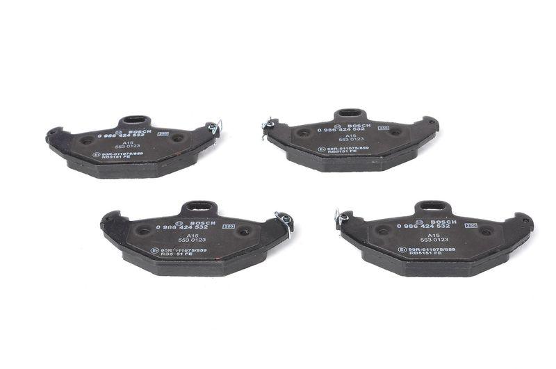 Kit de plaquettes de frein, frein à disque BOSCH 0 986 424 532