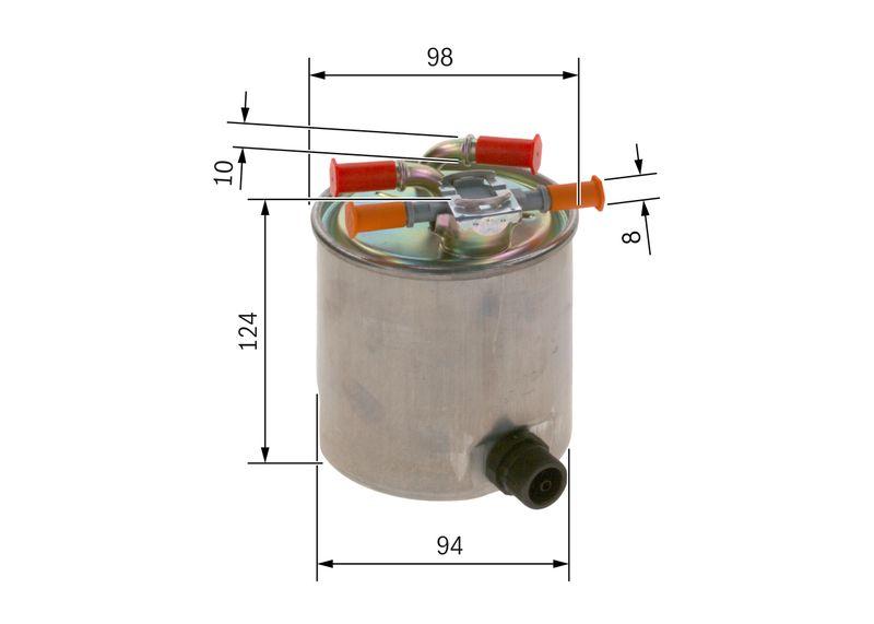 Filtre à carburant BOSCH F 026 402 742