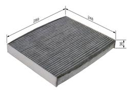 Filtre, air de l'habitacle BOSCH 1987435607