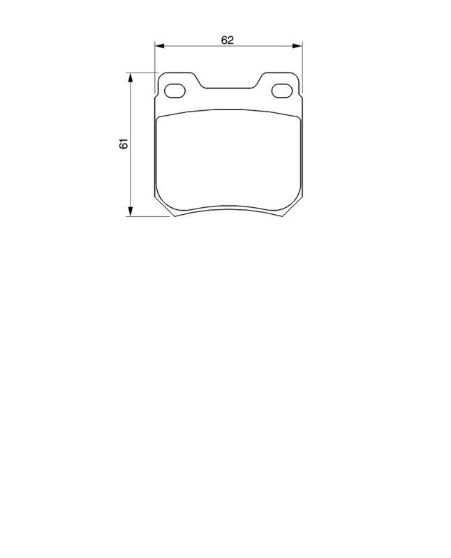 Kit de plaquettes de frein, frein à disque BOSCH 0986424754