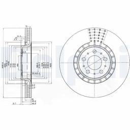 Disque de frein DELPHI BG9783C