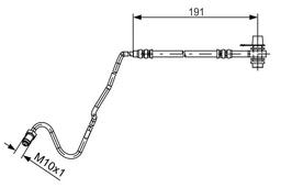 Flexible de frein BOSCH 1987481537