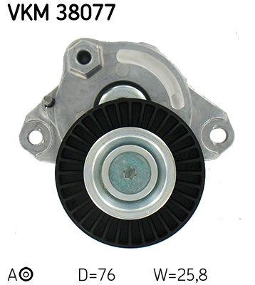 Tendeur de courroie, courroie trapézoïdale à nervures SKF VKM 38077
