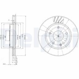 Disque de frein DELPHI BG3395