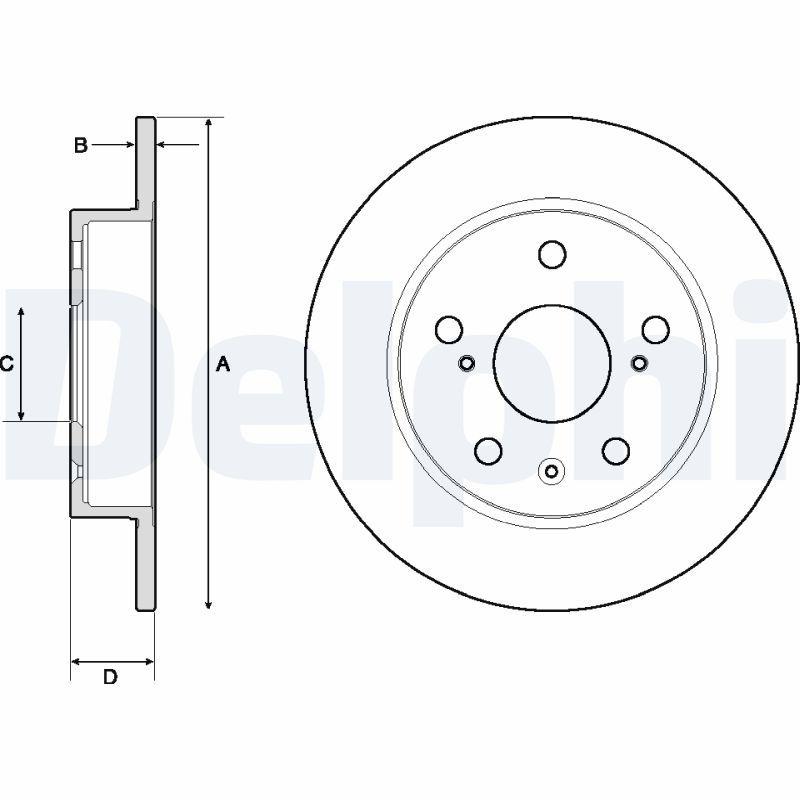 Disque de frein DELPHI BG4709C