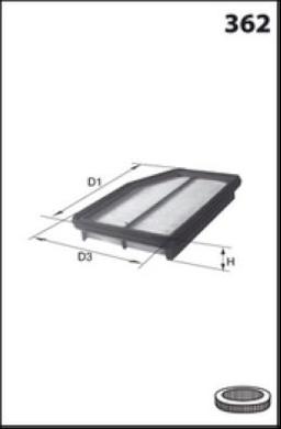 Filtre à air MECAFILTER ELP9364