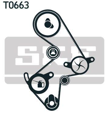 Pompe à eau + kit de courroie crantée SKF VKMC 91003