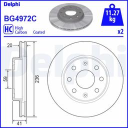 Disque de frein DELPHI BG4972C