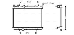 Radiateur, refroidissement du moteur AVA QUALITY COOLING PEA2263