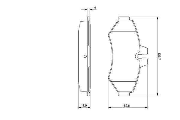 Kit de plaquettes de frein, frein à disque BOSCH 0 986 424 516