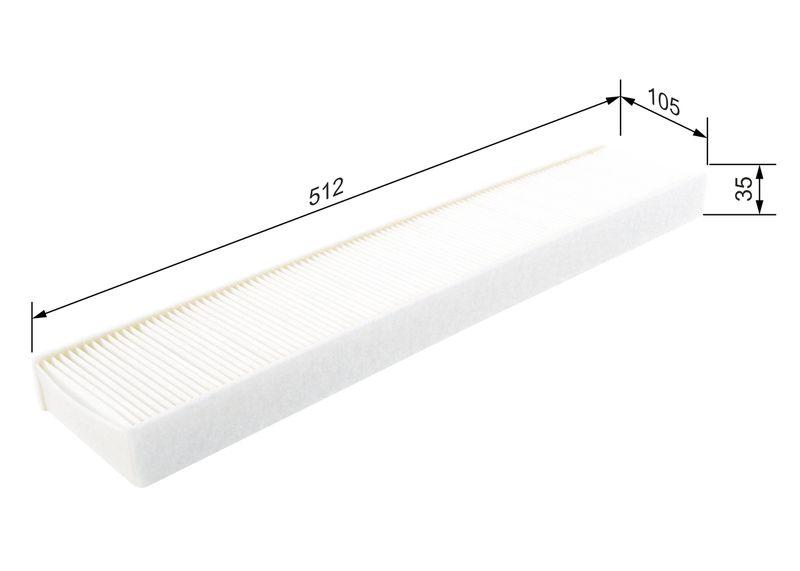 Filtre, air de l'habitacle BOSCH 1 987 432 073