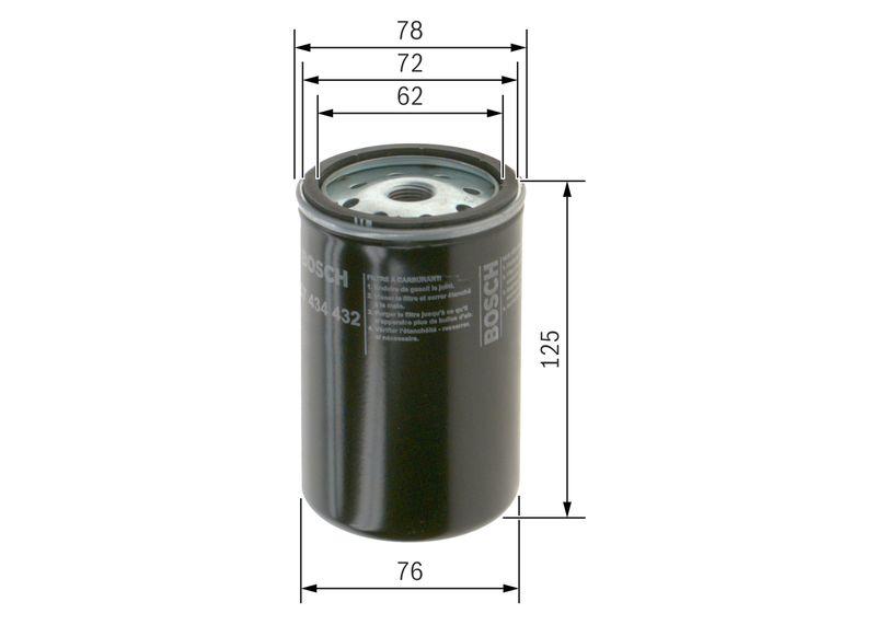 Filtre à carburant BOSCH 1 457 434 432