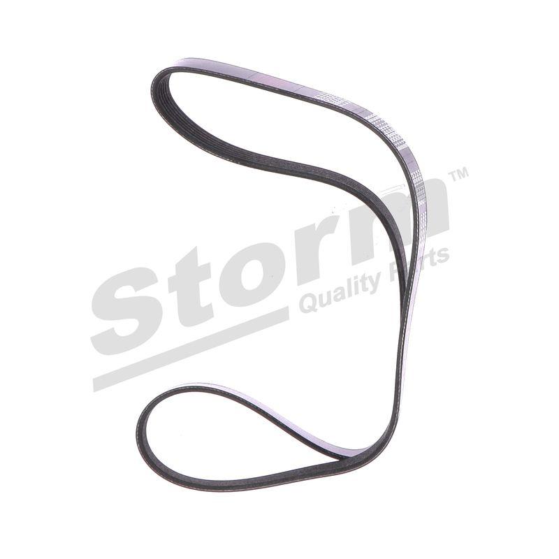 Courroie trapézoïdale à nervures STORM QUALITY PARTS STO6PK1125