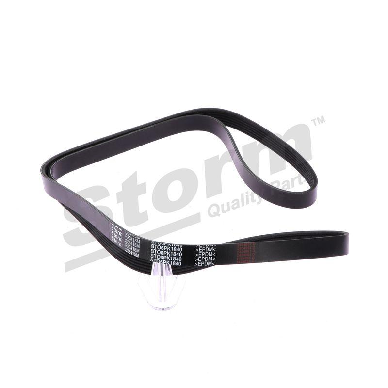 Courroie trapézoïdale à nervures STORM QUALITY PARTS STO6PK1840