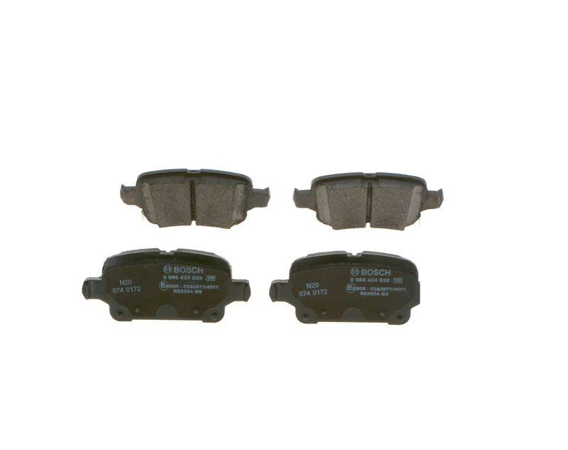Kit de plaquettes de frein, frein à disque BOSCH 0 986 424 839